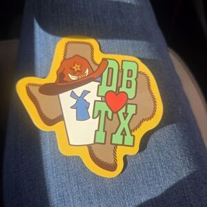 Dutch Bros Yellow Texas Support Sticker
